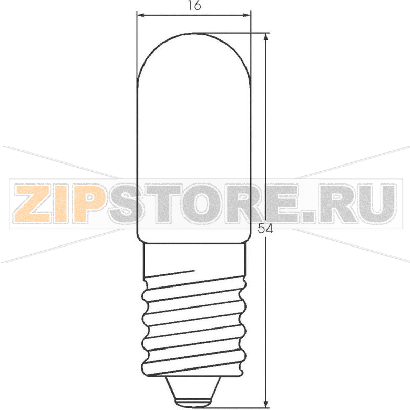 Лампа трубчатая 24 В, 10 Вт, 0.416 A, цоколь: E14, прозрачная, 1 шт Barthelme 00112411 