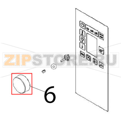 Black handle Angelo Po BX101E Black handle Angelo Po BX101EЗапчасть на деталировке под номером: 6