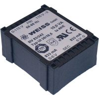 Трансформатор PCB 1x230 В, 2x9 В/AC, 10 ВА, 556 мА Weiss Elektrotechnik 83/244