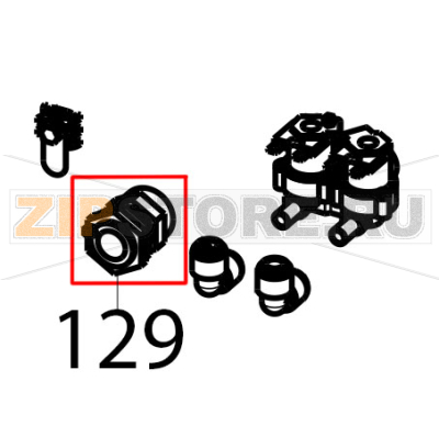Cable gland with nut Tecnoinox EFC06M Cable gland with nut Tecnoinox EFC06MЗапчасть на деталировке под номером: 129