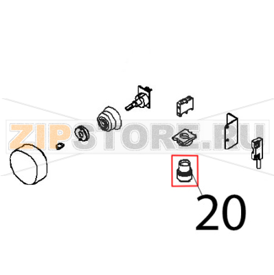 Push button Angelo Po FX101E1 Push button Angelo Po FX101E1Запчасть на деталировке под номером: 20