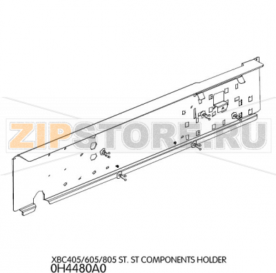 St. St components holder Unox XBC 405 St. St components holder Unox XBC 405Запчасть на деталировке под номером: 17Название запчасти на английском языке: St. St components holder Unox XBC 405