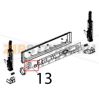 Cavo collegamento potenza controllo Unox XVC 104 Cavo collegamento potenza controllo Unox XVC 104Запчасть на деталировке под номером: 13