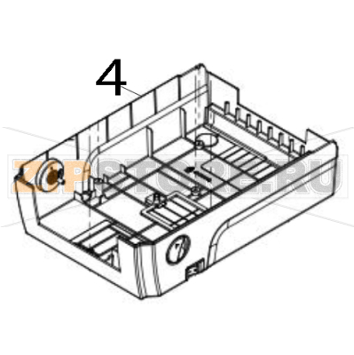 Lower cover assy TSC TX310 Lower cover assy TSC TX310Запчасть на деталировке под номером: 4