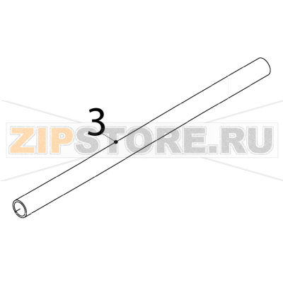 Silicone hose Hoshizaki IM-65NE Silicone hose Hoshizaki IM-65NEЗапчасть на деталировке под номером: 3