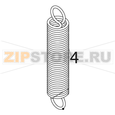 Spring Hoshizaki IM-65NE Spring Hoshizaki IM-65NEЗапчасть на деталировке под номером: 4
