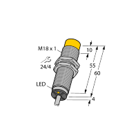 Датчик индуктивный Turck NI12U-M18M-VN4X