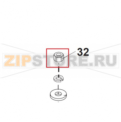Nut M8 Bear Varimixer AR40 VL-1S                                                               Nut M8 Bear Varimixer AR40 VL-1SЗапчасть на сборочном чертеже под номером: 32Название запчасти на датском&nbsp;языке: Nut M8 Bear Varimixer AR40 VL-1S