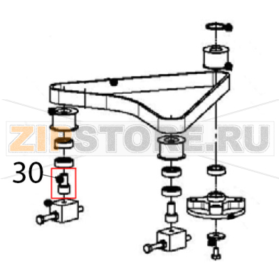 Shaft Escher PM 60-V Shaft Escher PM 60-VЗапчасть на деталировке под номером: 30
