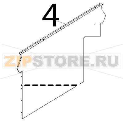 Panel right left Angelo Po 04WFR3ED Panel right left Angelo Po 04WFR3EDЗапчасть на деталировке под номером: 4