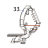 Label roll holder-RH Godex RT700