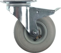 SWIVELLING CASTOR W/PLATE W/BRACKET