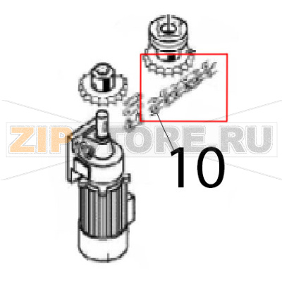 Chain P=1/2&quot; Angelo Po C165D Chain P=1/2" Angelo Po C165DЗапчасть на деталировке под номером: 10