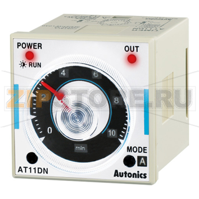 Таймер аналоговый с круговой шкалой, многофункциональный, компактный, 11-контактный разъем Autonics AT11DN-2 