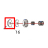 Ribbon supply rewind holder Godex RT730