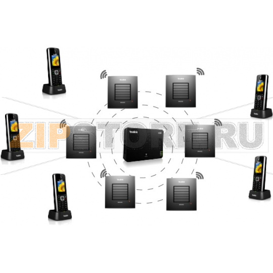 DECT-ретранслятор сигнала для VoIP-телефона Yealink W52P, до 300 м 