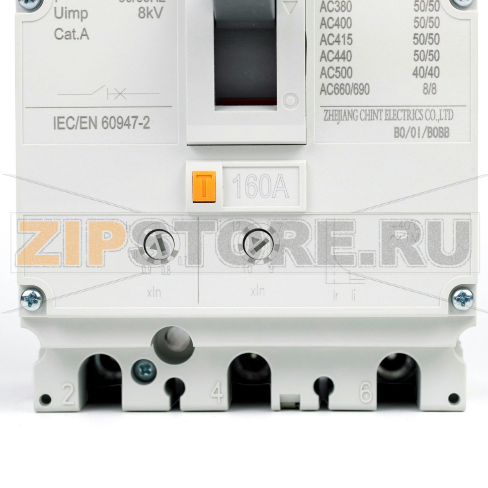 Выключатель автоматический 160 А, 150 кА, 3 полюса Chint NM8N-250R 
