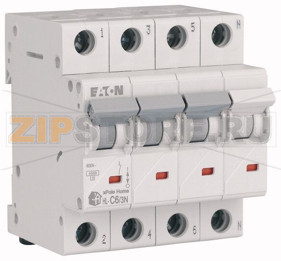 Выключатель модульный автоматический (МСВ) Eaton HL-C6/3N 