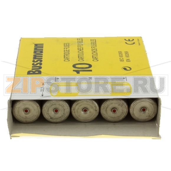 Предохранитель, 25 A, AC 690 В, 80 кА, 22x58 мм, gL/gG, IEC Eaton CYL FUSE >STR >22x58 25A GG 6 