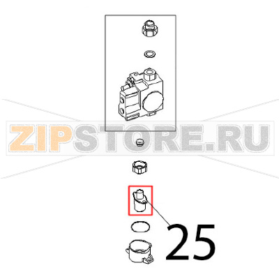 Raccordo ing. gas R3/4 Angelo Po FX101G2 Raccordo ing. gas R3/4 Angelo Po FX101G2Запчасть на деталировке под номером: 25
