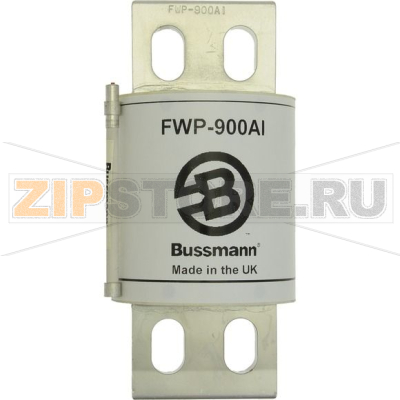 Предохранитель, 900 A, AC 700 В, DC 700 В, 200 кА, 89x193 мм, aR, UL Eaton 700V 900A SEMI FUSE + 