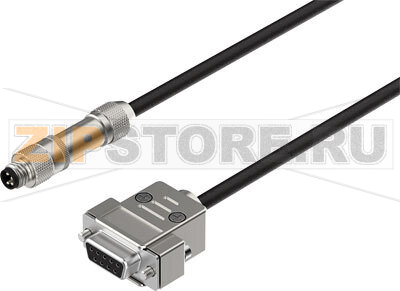 Кабель соединительный 2.5 м Festo NEBC-M8G4-ES-2.5-N-SB-S1G9-RS2-S7 