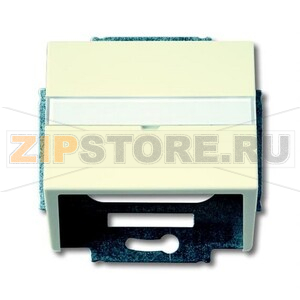 Накладка с суппортом для коммуникационных разъёмов и цоколей, слоновая кость ABB 1359.91 