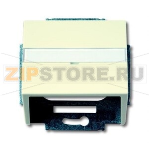 Накладка с суппортом для коммуникационных разъёмов и цоколей, слоновая кость ABB 1359.91 
