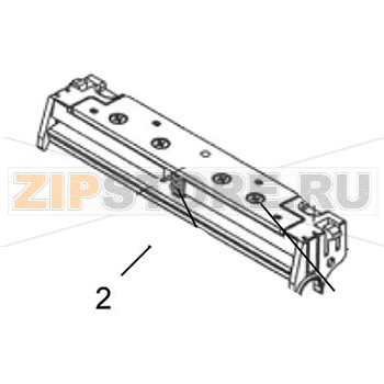 Печатающая термоголовка TSC TDP-245 Plus (300dpi) Печатающая термоголовка для принтера TSC TDP-245 PlusЗапчасть на сборочном чертеже под номером: 2Количество запчастей в комплекте: 1Название запчасти TSC на английском языке: TPH MODULE ASS’Y (Second source)