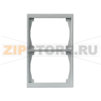 Рамка двухместная, алюминий ABB 2TKA000327G1