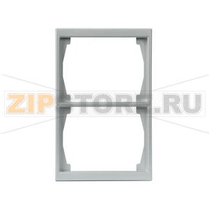 Рамка двухместная, алюминий ABB 2TKA000327G1 