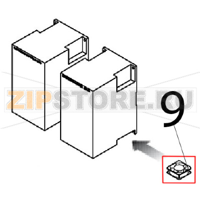 Ventilatore per ac drive Angelo Po FX201G3 Ventilatore per ac drive Angelo Po FX201G3Запчасть на деталировке под номером: 9