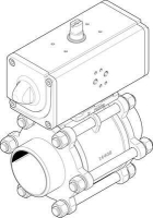 Кран шаровой с приводом Festo VZBA-4"-WW-63-T-22-F10-V4V4T-PP240-R-90-С