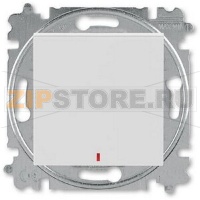 Переключатель одноклавишный с контрольной подсветкой, серый ABB 2CHH592545A6016