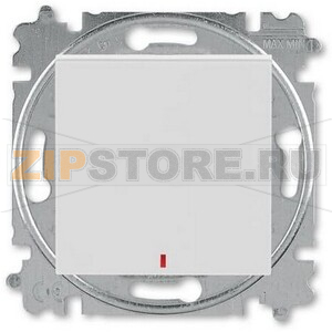 Переключатель одноклавишный с контрольной подсветкой, серый ABB 2CHH592545A6016 