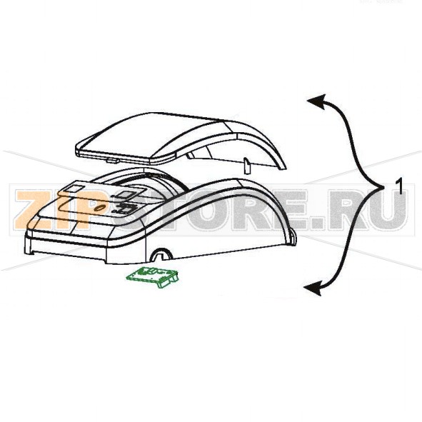 Крышка с окном в сборе Zebra GX420d Крышка с окном в сборе Zebra GХ420dЗапчасть на сборочном чертеже под номером: 1Название запчасти Zebra на английском языке: Cover Assy (includes Media Window)