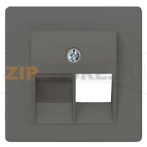 DELTA I-SYSTEM ЧЕРНЫЙ МЕТАЛЛИК КРЫШКА СИСТЕМНОЙ РОЗЕТКИ 1X8-ПОЛЮС. 55X55MM Siemens 5TG1230 