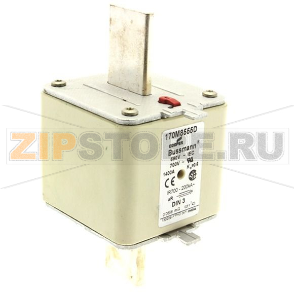 Предохранитель, 1400 A, AC 690 В, 200 кА, DIN 3, aR, DIN, IEC Eaton FUSE 1400A 690V aR DIN 3 HSDNH 