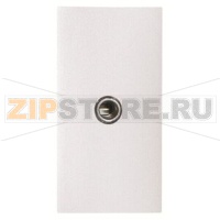 Механизм разъёма Mini Jack 3.5 мм, одномодульный, альпийский белый ABB 2CLA215540N1101