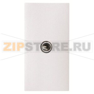Механизм разъёма Mini Jack 3.5 мм, одномодульный, альпийский белый ABB 2CLA215540N1101 