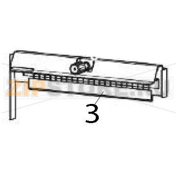 Replacement cutter static brush and cutter guard Zebra ZT111 Replacement cutter static brush and cutter guard Zebra ZT111Запчасть на деталировке под номером: 3