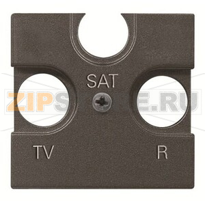 Накладка для TV/R/SAT розетки, двухмодульная, антрацитовая ABB 894.00 