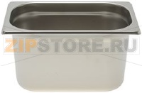 СЛИВНОЙ ЛОТОК ИЗ НЕРЖ. СТАЛИ GN 1/4 265X162XH150 ММ