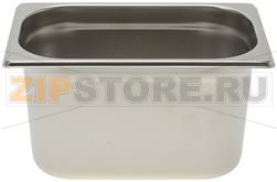 СЛИВНОЙ ЛОТОК ИЗ НЕРЖ. СТАЛИ GN 1/4 265X162XH150 ММ 