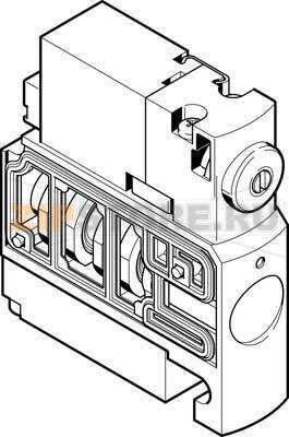 Распределитель с электроуправлением Festo CPVSC1-M1H-K-P 