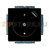 Розетка 16 А, 700 мА, чёрная ABB 2CKA002011A6195