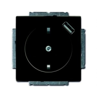 Розетка 16 А, 700 мА, чёрная ABB 2CKA002011A6195