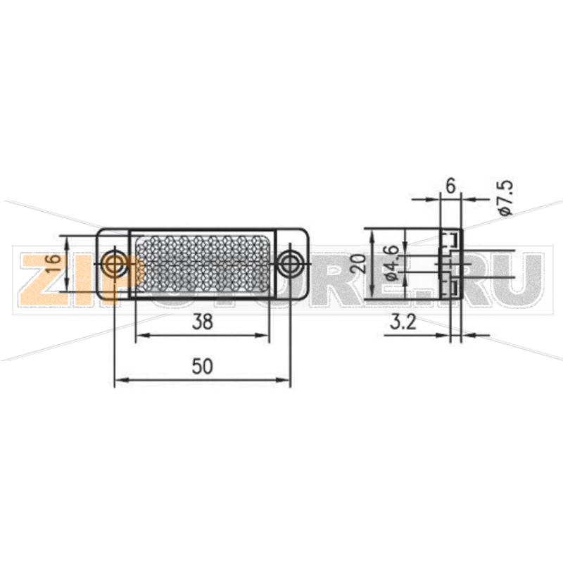 Отражатель 20x40 мм Leuze 50081283 