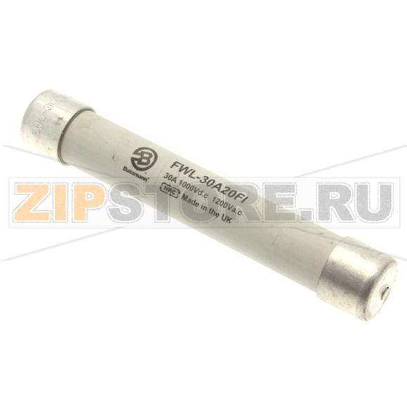 Предохранитель, 30 A, AC 1200 В, DC 1000 В, 50 кА, 20x127 мм, gS, BS Eaton 30A 1200V TRACTION FUS 