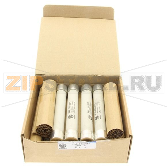 Предохранитель, 30 A, AC 1200 В, DC 1000 В, 50 кА, 20x127 мм, gS, BS Eaton 30A 1200V TRACTION FUS 